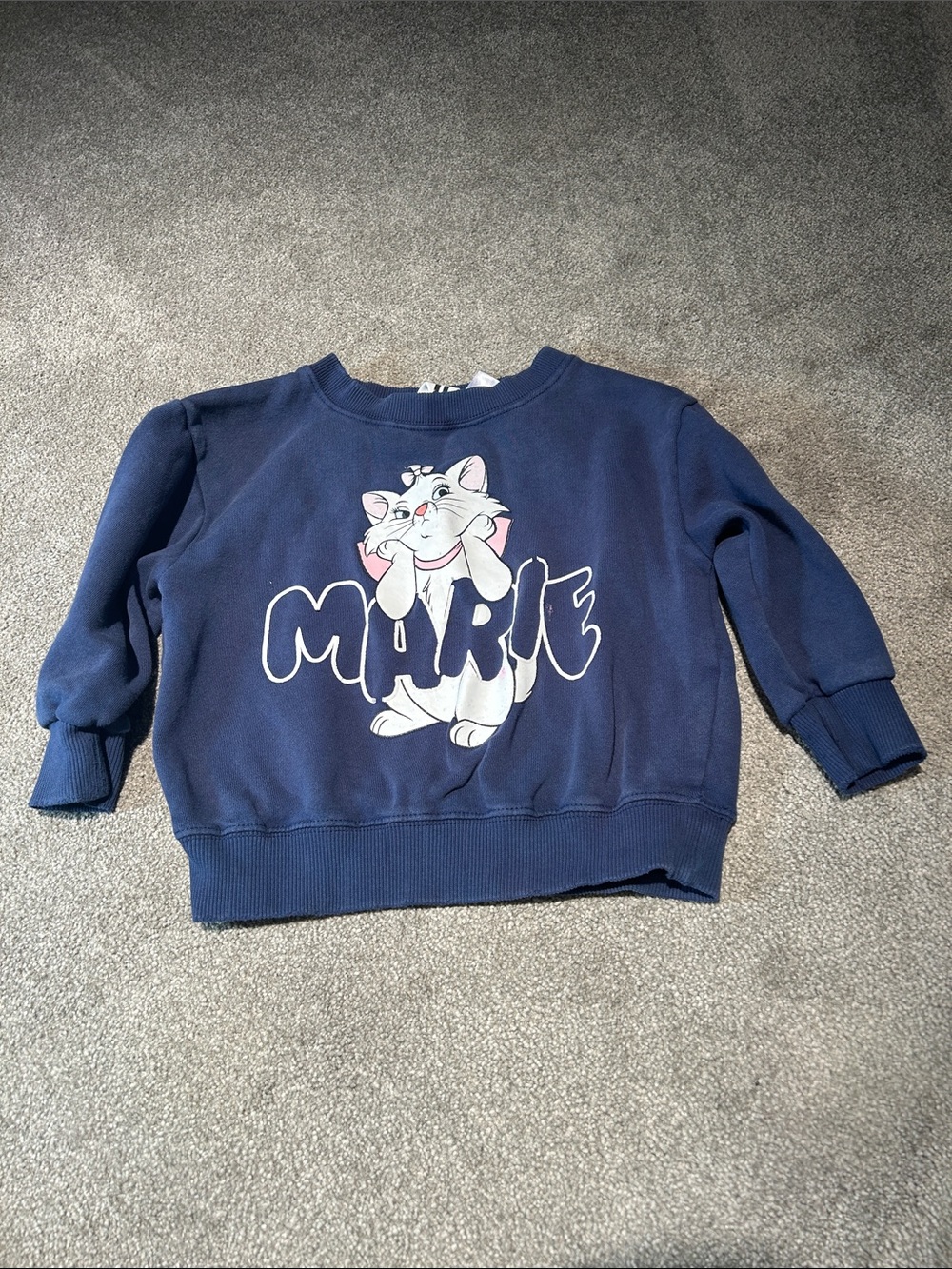 Cotton On Navy Blue 'Marie' Graphic Kids Sweatshirt